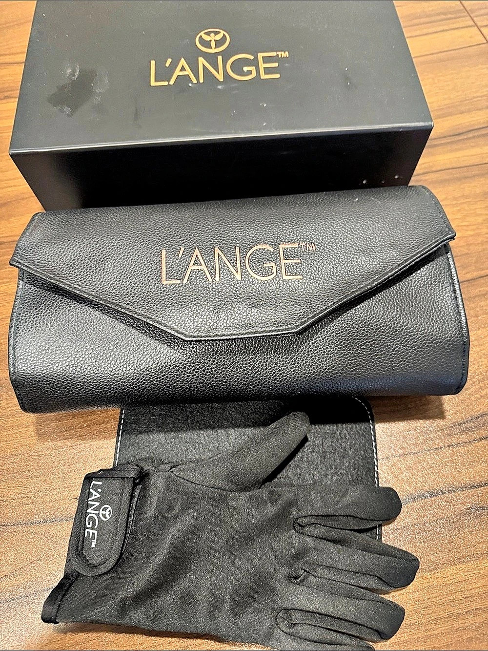 L'ANGE Le Cinq 5-in-1 Interchangeable Curling Wand Set Black & Rose Gold